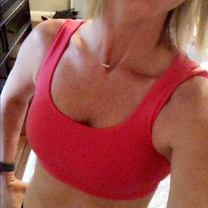 Lululemon energy sports bar top, hot pink size 4